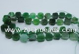 CAG7354 15.5 inches 14*15mm - 16*18mm octagonal dragon veins agate beads