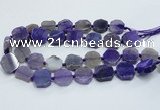 CAG7358 15.5 inches 18*20mm - 20*22mm octagonal dragon veins agate beads