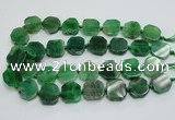 CAG7360 15.5 inches 18*20mm - 20*22mm octagonal dragon veins agate beads