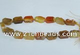 CAG7388 15.5 inches 15*20mm - 18*25mm freeform dragon veins agate beads