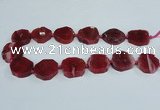 CAG7398 15.5 inches 25*25mm - 30*35mm freeform dragon veins agate beads