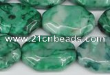 CAG7439 15.5 inches 20*30mm octagonal crazy lace agate beads