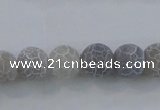 CAG7478 15.5 inches 4mm round frosted agate beads wholesale