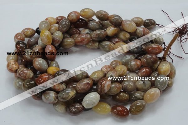 CAG773 15.5 inches 13*19mm rice yellow agate gemstone beads