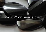 CAG814 15.5 inches 20*30mm faceted teardrop agate gemstone beads