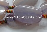 CAG822 15.5 inches 25*35mm oval agate gemstone beads