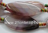 CAG837 15.5 inches 20*40mm marquise agate gemstone beads