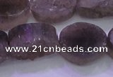 CAG8445 15.5 inches 18*25mm oval grey druzy agate gemstone beads