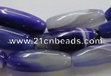 CAG854 15.5 inches 10*30mm rice agate gemstone beads