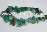 CAG8545 Top drilled 15*20mm - 25*30mm freeform dragon veins agate beads