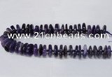 CAG8560 6*22mm - 10*26mm tyre dragon veins agate beads wholesale