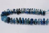 CAG8563 6*22mm - 10*26mm tyre dragon veins agate beads wholesale