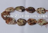 CAG8640 15.5 inches 30*40mm - 35*45mm freeform ocean agate beads