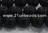 CAG8735 15.5 inches 14mm round matte tibetan agate gemstone beads