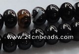 CAG874 13.5 inches rondelle 10*14mm agate gemstone beads