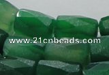 CAG876 15.5 inches 12*20mm faceted column agate gemstone beads