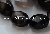 CAG882 15.5 inches 15*20mm faceted oval agate gemstone beads