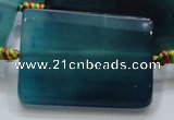 CAG886 15.5 inches 30*42mm faceted rectangle agate gemstone beads