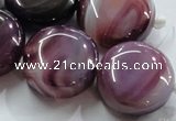 CAG911 15.5 inches 10*25mm flat round agate gemstone beads wholesale