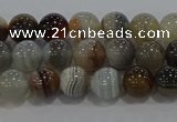CAG9148 15.5 inches 6mm round line agate beads wholesale