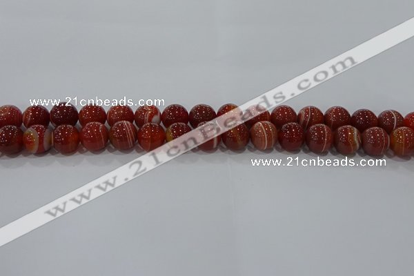 CAG9178 15.5 inches 8mm round line agate beads wholesale