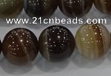 CAG9206 15.5 inches 14mm round line agate gemstone beads
