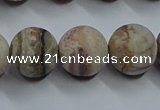 CAG9295 15.5 inches 14mm round matte Mexican crazy lace agate beads