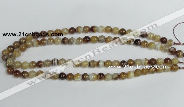 CAG937 16 inches 8mm round madagascar agate gemstone beads