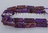 CAG9556 15.5 inches 20*40mm - 20*45mm rectangle ocean agate beads