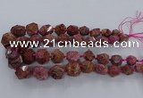 CAG9615 15.5 inches 10*12mm - 20*25mm faceted nuggets ocean agate beads