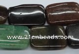 CAJ213 15.5 inches 18*25mm rectangle Indian aventurine jade beads