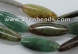CAJ244 15.5 inches 10*26mm marquise Indian aventurine beads