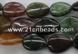 CAJ246 15.5 inches 12*16mm flat teardrop Indian aventurine beads