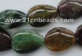 CAJ248 15.5 inches 15*20mm flat teardrop Indian aventurine beads