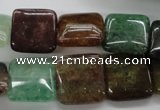 CAJ250 15.5 inches 16*16mm square Indian aventurine beads