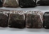 CAJ251 15.5 inches 20*20mm square Indian aventurine beads