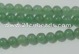 CAJ401 15.5 inches 6mm round green aventurine beads wholesale