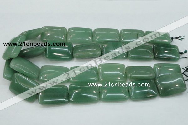 CAJ54 15.5 inches 22*30mm rectangle green aventurine jade beads wholesale