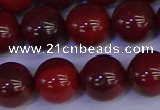 CAJ754 15.5 inches 12mm round apple jasper beads wholesale