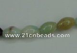 CAM111 15.5 inches 8*12mm rice amazonite gemstone beads wholesale