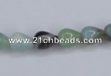 CAM113 15.5 inches 8*10mm teardrop amazonite gemstone beads
