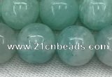 CAM1689 15.5 inches 12mm round natural amazonite beads wholesale