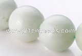 CAM23 15.5 inches natural amazonite round 20mm beads Wholesale