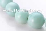 CAM24 17 inches different sizes round natural amazonite beads
