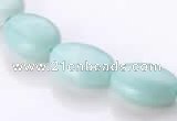 CAM40 natural amazonite flat oval 12*16mm beads Wholesale