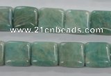 CAM503 15.5 inches 12*12mm square mexican amazonite gemstone beads