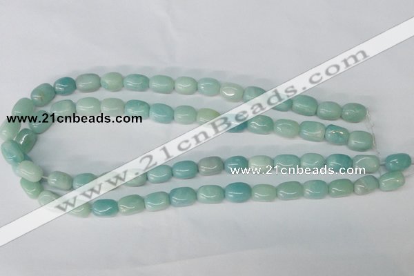CAM608 15.5 inches 8*12mm nugget Chinese amazonite beads