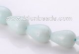 CAM67 teardrop 8*12mm natural amazonite gemstone beads Wholesale