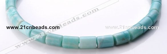 CAM76 13*15mm natural amazonite column gemstone beads Wholesale