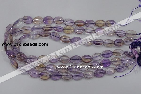 CAN47 15.5 inches 8*12mm oval natural ametrine gemstone beads